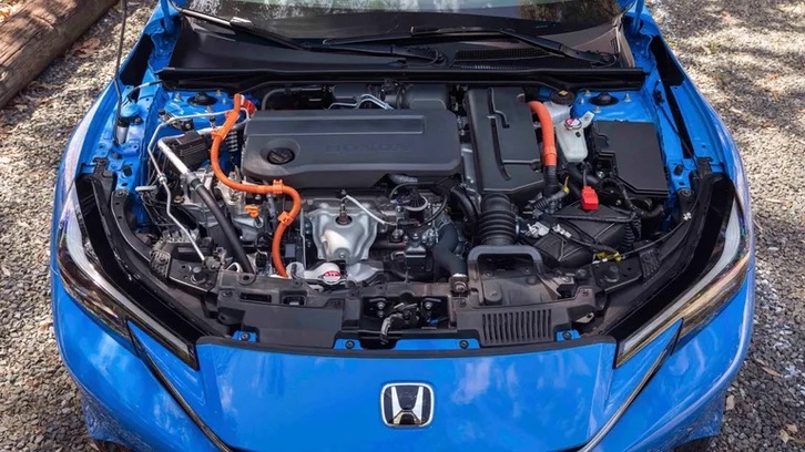 Cần số nút bấm điện tử thiết kế tối giản bên trong xe Honda Prelude