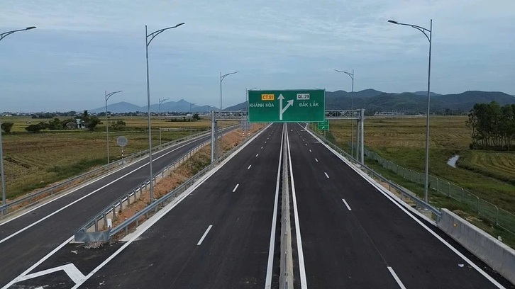 Tuyến đường cao tốc Bắc Nam đoạn đi qua tỉnh Phú Yên chính thức thông xe chưa thu phí BOT