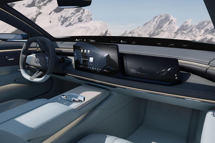 Khoang nội thất xa xỉ bọc da Lavalina của siêu xe Vision BMW Alpina